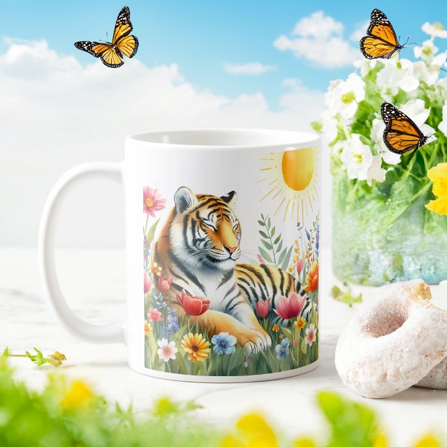 Spring Watercolor Tiger - Kid Mug (Creator Uploaded)