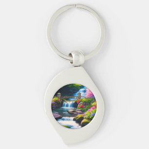 Spring Waterfall 1 Key Ring
