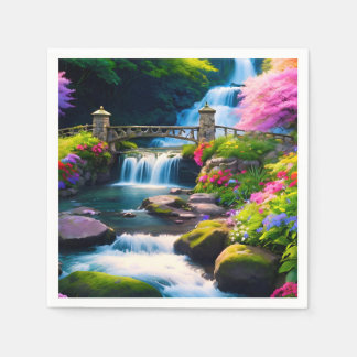 Spring Waterfall 1 Napkin
