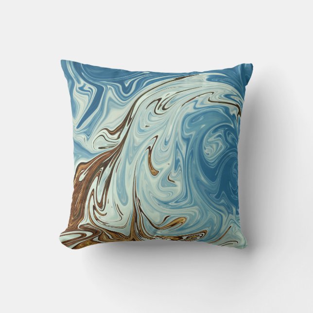 Spring Waves | Best colourful painting Cushion (Front)