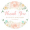 Spring Wedding Favour Blush Peach Flowers Thank Yo