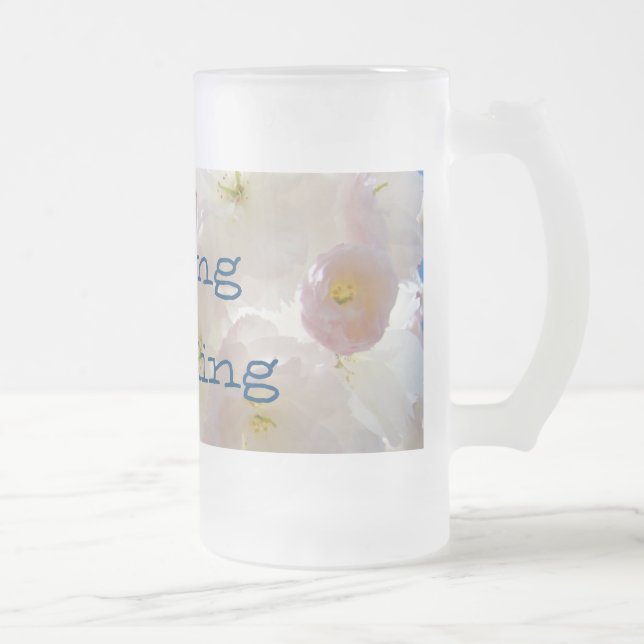 Spring Wedding Frosted Glass Mugs Bride Bridal (Right)