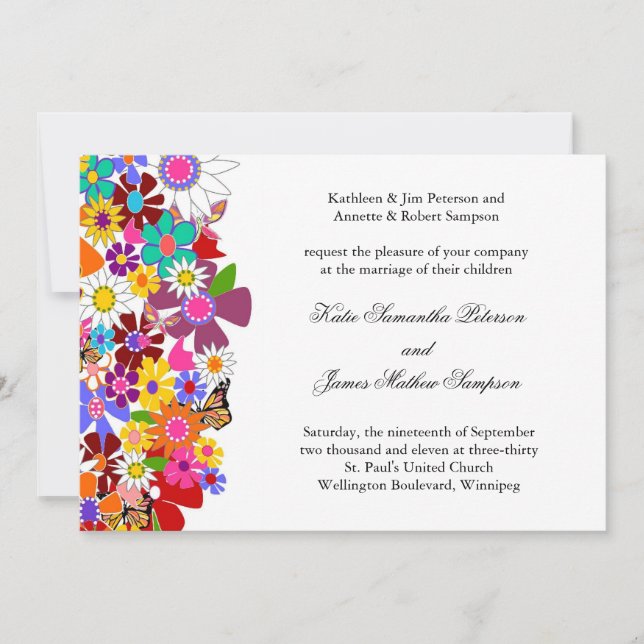 Spring Wedding Invitation (Front)