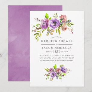 Spring Wedding Shower Floral Invitation
