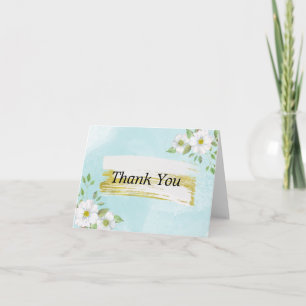 Spring Wedding Thank You Card