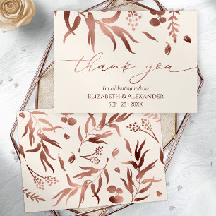 Spring Wedding Thank You Card Wildflower