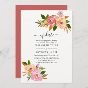 Spring Wedding Update Invitation