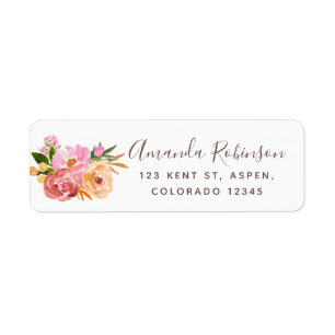 Spring Wedding watercolor flowers