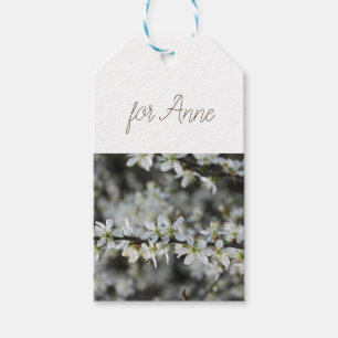 Spring,White Blossoms Photo Gift Tags