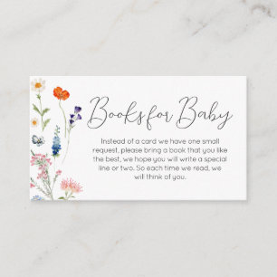 Spring Wildflower Baby in Bloom Books for Baby Enclosure Card