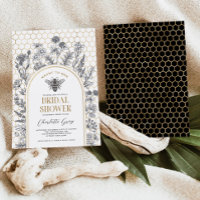 Spring Wildflower Bee Honeycomb Bridal Shower