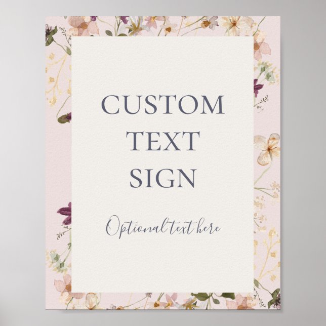 Spring Wildflower | Blush Cards and Gifts Custom Poster (Front)