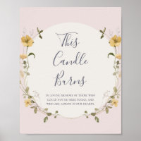 Spring Wildflower Blush this Candle burns Wedding
