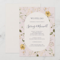 Spring Wildflower | Blush We Still Do Vow Renewal