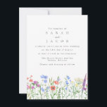 Spring Wildflower Boho Garden QR Code Wedding Invitation<br><div class="desc">This Spring Wildflower Boho Garden Wedding Invitation is for couples looking for a romantic and whimsical touch to their big day. The delicate floral design is inspired by wildflowers in bloom, creating a beautiful and organic feel. The boho style adds a touch of carefree elegance, perfect for an outdoor or...</div>