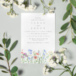 Spring Wildflower Boho Garden Wedding Invitation<br><div class="desc">This Spring Wildflower Boho Garden Wedding Invitation is for couples looking for a romantic and whimsical touch to their big day. The delicate floral design is inspired by wildflowers in bloom, creating a beautiful and organic feel. The boho style adds a touch of carefree elegance, perfect for an outdoor or...</div>