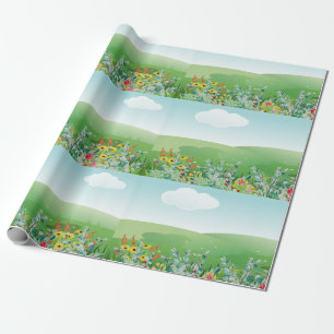 Spring Wildflower Craft or Wrapping Paper