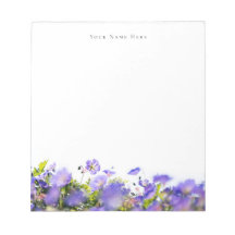 Spring wildflower customizable Notepad