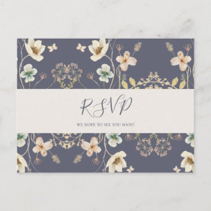 Spring Wildflower   Dusty Purple RSVP Postcard