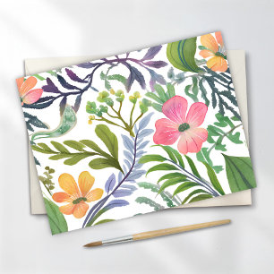 Spring Wildflower Florals   Flower Fields  Postcard