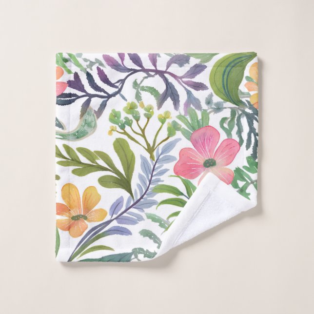 Spring Wildflower Florals | Flower Fields  Wash Cloth (Wash Cloth)