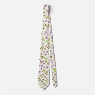 Spring Wildflower Flowers Tie