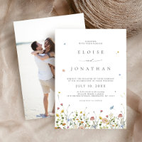 Spring Wildflower Garden Floral Boho Photo Wedding