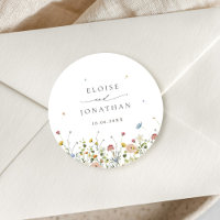 Spring Wildflower Garden Floral Minimalist Wedding