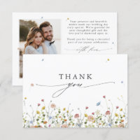 Spring Wildflower Garden Floral Minimalist Wedding