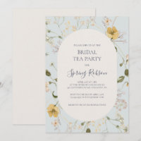 Spring Wildflower | Light Blue Bridal Tea Party