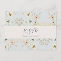 Spring Wildflower | Light Blue RSVP Postcard