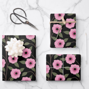 Spring Wildflower Meadow Flower Garden Greenery Wrapping Paper Sheet