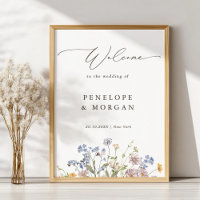 Spring Wildflower Meadow Garden Wedding Welcome