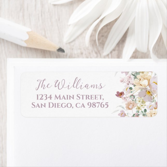 Spring Wildflower Purple Girl Baby Shower  (Insitu)