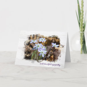 Spring Wildflower Sympathy Card