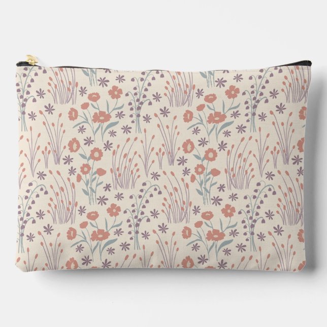 Spring Wildflower Whispers Accessory Pouch (Front)