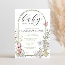 Spring Wildflowers Baby in Bloom Baby Shower
