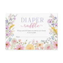 Spring Wildflowers Baby in Bloom Diaper Raffle