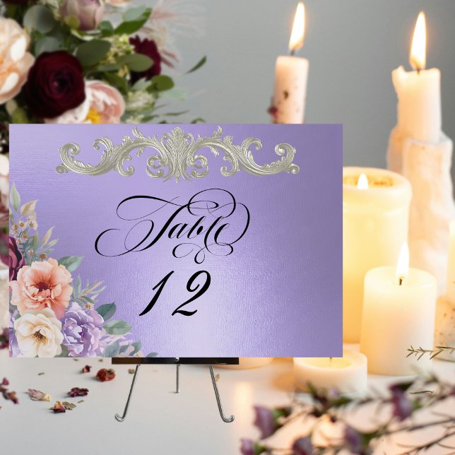 Spring Wildflowers - Blue Lilac Table Number (Creator Uploaded)