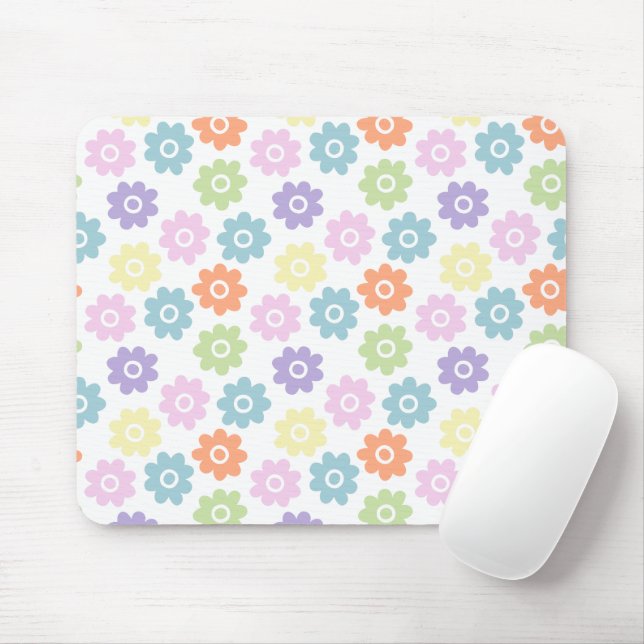 Spring Wildflowers Mouse Mat (With Mouse)