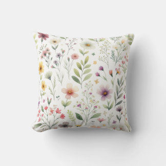 Spring Wildflowers Pillow