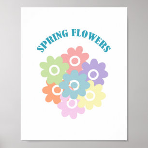 Spring Wildflowers Poster