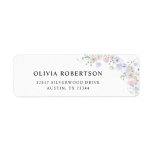 Spring Wildflowers Purple Pink Wedding