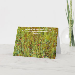 Spring Wildflowers Scripture Galatians 6:9 Card