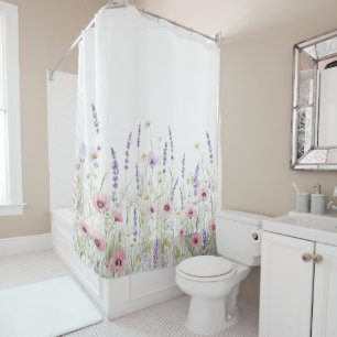 Spring Wildflowers Shower Curtain