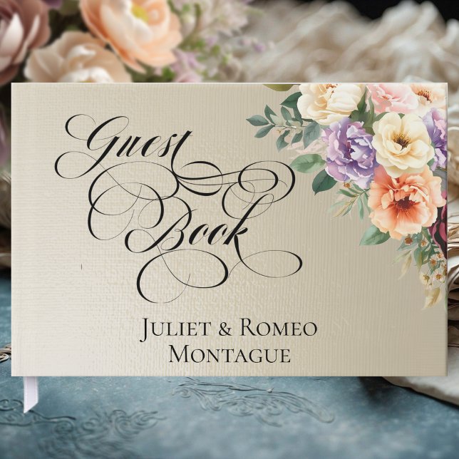 Spring Wildflowers - Wheat Guest Book (Creator Uploaded)