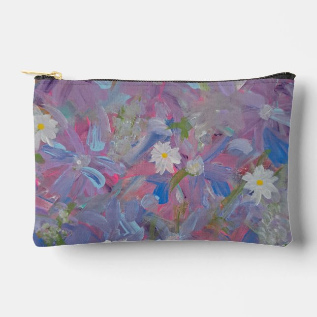 Spring Wonderland Floral Accessories Pouch (Front)