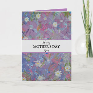 Spring Wonderland Floral Photo Mother's Day Card