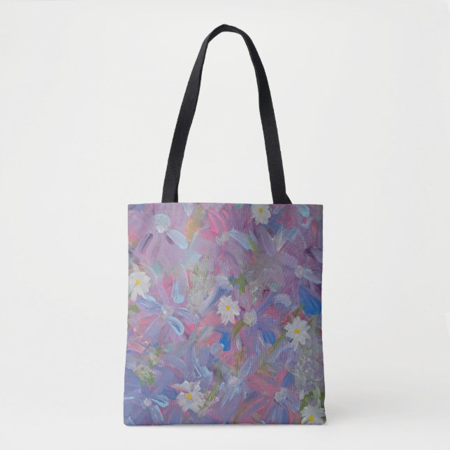 Spring Wonderland Floral Tote Bag (Front)