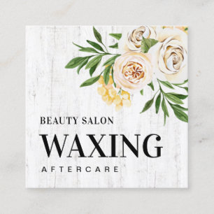 Spring Wood Waxing Aftercare Card